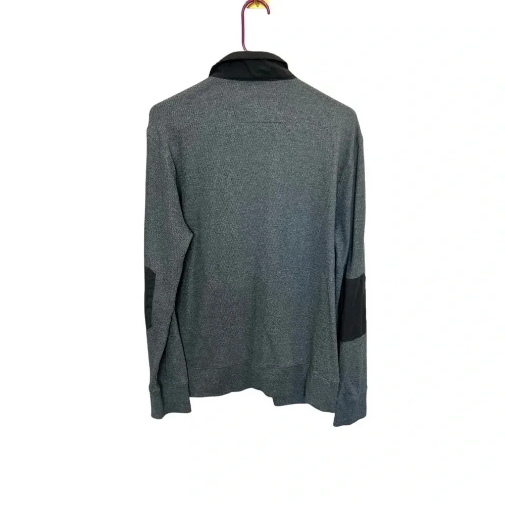 Banana Republic Men’s Full Zip Track Jacket in Grey/Black Size L